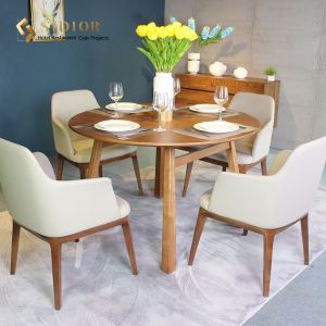ODM PU Leather Low Back Upholstered Dining Chairs