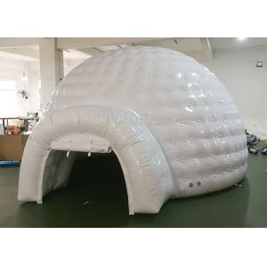 White Inflatable Igloo Tent Outside Diameter 4.8 Meter CE Certificated