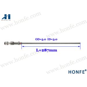 China  Weaving Machine Spare Parts Main Nozzle Pipe Red L=287mm OD=5.0 ID=3.0 on sale