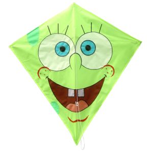 Clown Pattern Diamond Stunt Kite Single Line Type Easy Assembled For Beginner