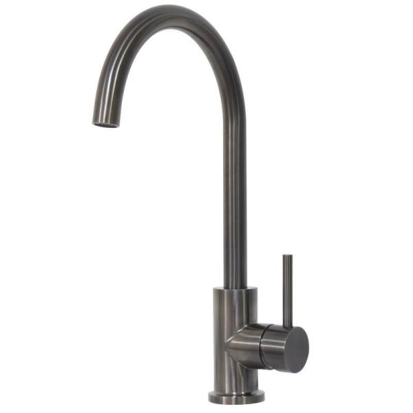 Ss304 Grey Color Single Hole Goose Neck us cupc Faucet 316 Gunmetal Tap Australia Watermark Cetificate Mixer