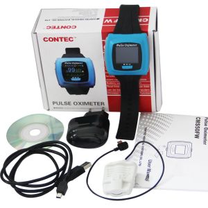 Watch type Wrist Finger Tip Pulse Oximeter 24 hours Pulse Rate Spo2 Monitor