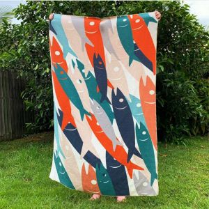 Microfibre Printed Quick Dry Beach Travel Towel Custom Sublimation Print
