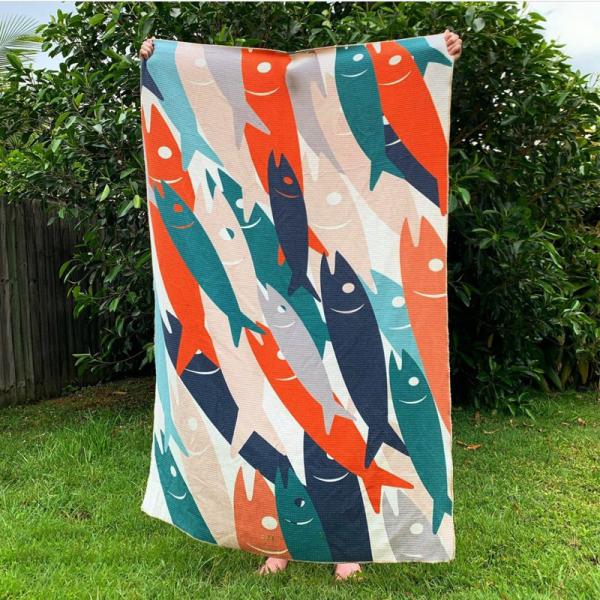 Microfibre Printed Quick Dry Beach Travel Towel Custom Sublimation Print