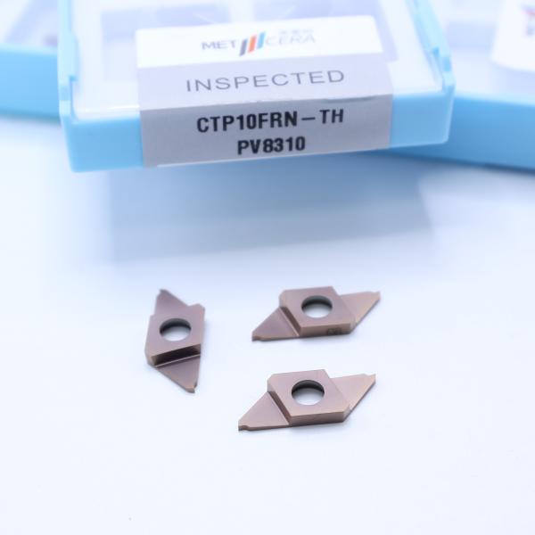 CTP10FRN-TH CNC Carbide Insert For Cut-Off PVD Coated Parting Off Indexable