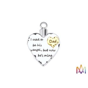 Multicolored Large Space Engraved Cremation Necklaces For Ashes