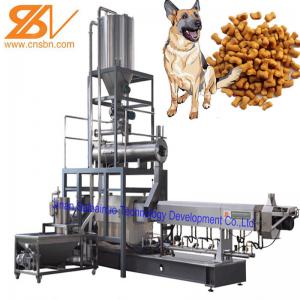 China 100-2000kg/Hr Industrial Automatic Wet Dry Pet Dog Cat Food Extruder on sale
