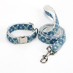 Pu Leather Personalized Dog Collars Custom Printed Charms Designer Dog Collars