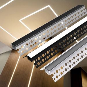 Trimless Drywall Plasterboard LED Profile For LED Strip Aluminum Alloy Material