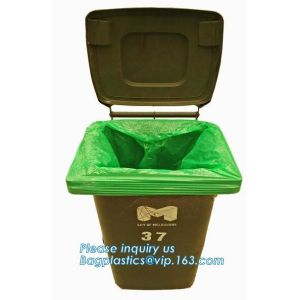 Compostable Caddy Liners plastic Garbage Bag on Roll, biodegradable compostable