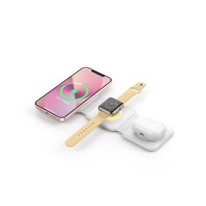 3 In 1 Magnetic Wireless Charging Night Light 121g Fast Charger 15W