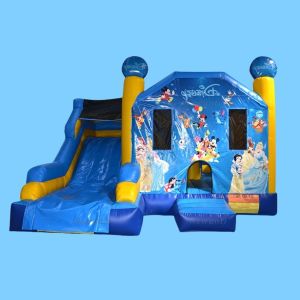 Custom Logo Printed PVC Mermaid Inflatable Jumping Castle Bounce House with