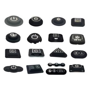 Durability Silicone Rubber Keypads Customized Shape / Logo Operating Temp -40℃