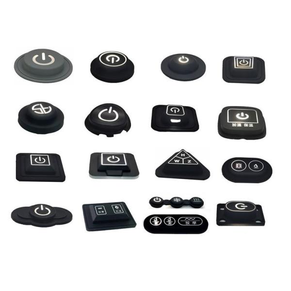 Durability Silicone Rubber Keypads Customized Shape / Logo Operating Temp -40℃