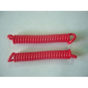 Thick PU 3mm Cord Diametre Red Color Plastic Safety Cable Semi-finished Elastic