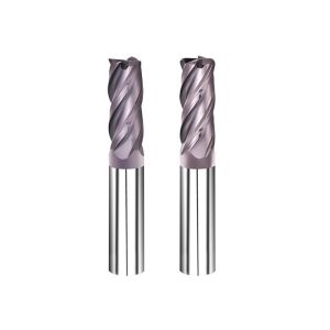 Violet Color Carbide End Mill Cutter / Tungsten Carbide Milling Cutters