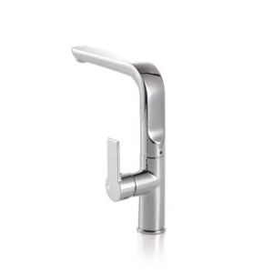 Aerated Stream Spray Type Single Handle Kitchen Faucet with Ceramic Valve