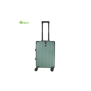 China Aluminium Frame ABS Travel Trolley Luggage Bag With Spinner Wheels on sale