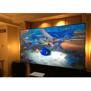 Home Cinema 150" Wall Mount Fixed Frame Projector Screen With HD Matte White