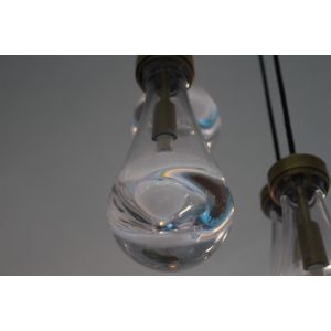 Rain Round Crystal Chandelier with Seven Heads and Adjustable Lord Demension D