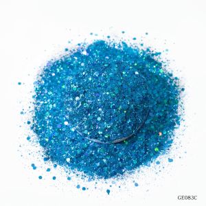 Bulk Laser PET Hexagonal Plastic Glitter Mixed Black Multicolor Powder