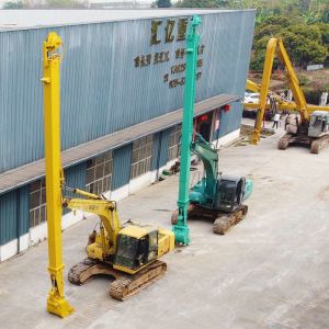 Q345B Two Inner Excavator Telescopic Boom Dipper Arm Blue