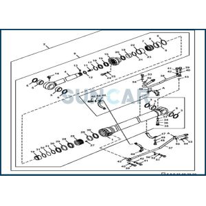DEERE 4640118 Dipper Stick Arm Cylinder Service Kit fits 350GLC 370C