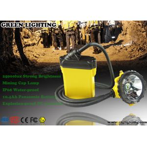 10.4AH Coal Miner Hard Hat Light Corded Style 25000 Lux Strong Brightness