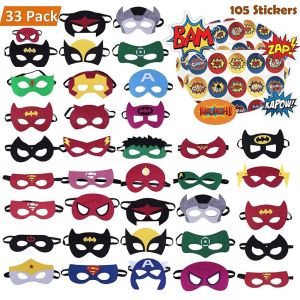 China Custom Felt Superhero Party Masks For Children Aged 3+ on sale