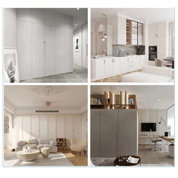 Furniture Wood Fiber MDF Board in Customized Sizes with Electrostatic Powder Spraying