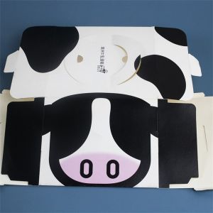 Custom Cow Printed Cardboard Cake Boxes Set 250gsm Thickness