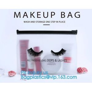 China Plastic PVC T-shirt slider zipper bag, matt finishing slider k stand up bag foggy effect PVC slider zipper bags pa on sale