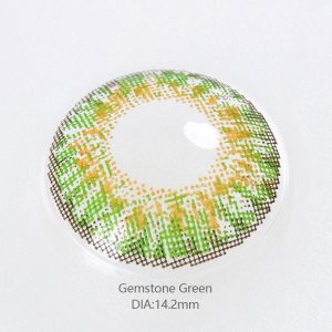 KSSEYE Prescription One Month Color Contact Lenses Lime Green Emerald Green