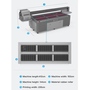 Stable and Precise UV Printer with Steel Frame and Rich G5/G6 Nozzles