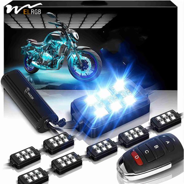 Quality Multi-Color Neon RGB Strips Wireless Smart Remote Controller for Motorcycle LED Light Kit wholesale