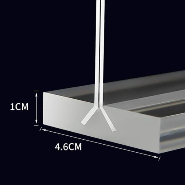 Hospitals Odorless Tabletop Photo Frames T Shape Clear Acrylic Sign Holder