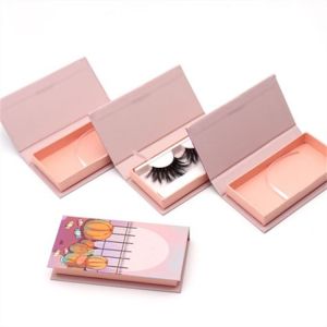 Cheap Custom Logo Packaging Empty Pink Magnetic Halloween Christmas Lash Eyelash Box for sale
