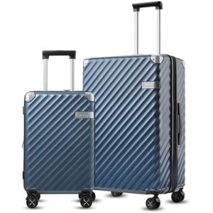 Carry On Luggage 22x14x9 Airline Approved - 35L Polycarbonate Expandable Hard