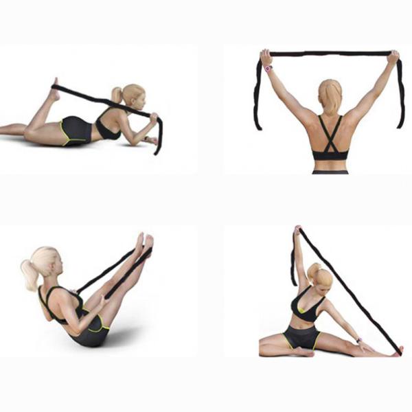 Custom Adjustable Long Polyester Latex Elastic Exercise Resistance Bands for Latin Dance Fitness