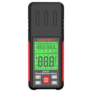 HT633 Wood Moisture Meter Pin Type Digital Moisture Detector Ambient Temperature