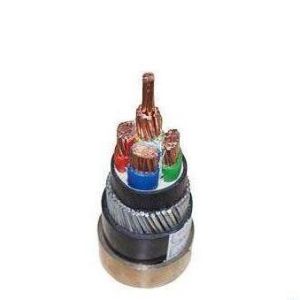 0.6/1KV 5x4mm2 Copper CONDUCTOR SWA steel wire PVC insulated power cable with PE