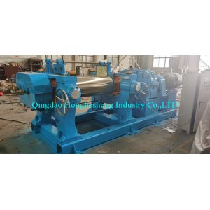 Nylon Bush Rubber Plastic Two Roll Mixing Mill PLC Control 5KW