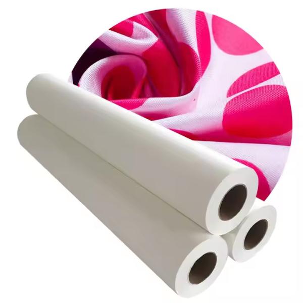 A4 Size Sublimation Paper For Garment White 100gsm Transfer Paper In Roll For