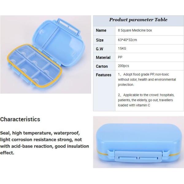 weekly 28 grids plastic medicine case for a drawer, Plastic triangle constitute