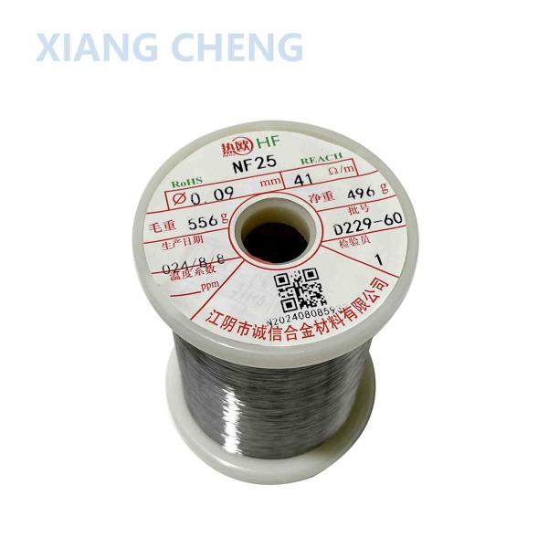 NF25 PTC Ni-Fe Alloy Wire Valued in Automotive and Aerospace Electronics for
