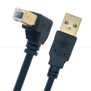Right Left Up Down Angle 90 Degree Angle USB A to USB B Cable for Printer
