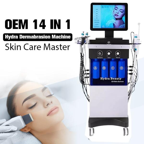 60Hz Hydra Facial Machine Microdermabrasion 14 In 1 Multifunctional Beauty