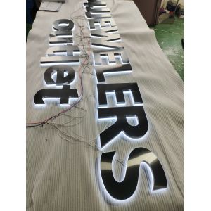 XZR led advertising letter acrylic custom logo sign wall letter led 3d custom