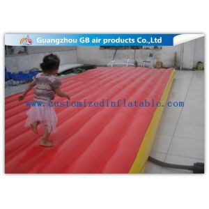 Red Interactive Inflatable Sports Games Air Mattress For Gym Bungee Jumping