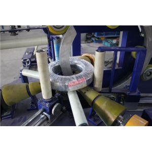 PLC Control Electric Cable Coil Packing Machine Protecting Goods GW200 8m/Min